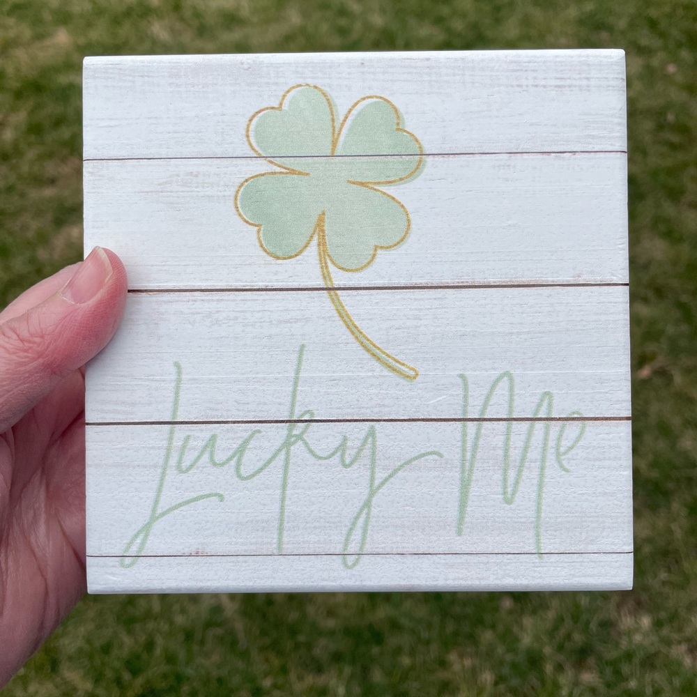 St. Patrick’s Day decoration / small shelf sitter / tray sign